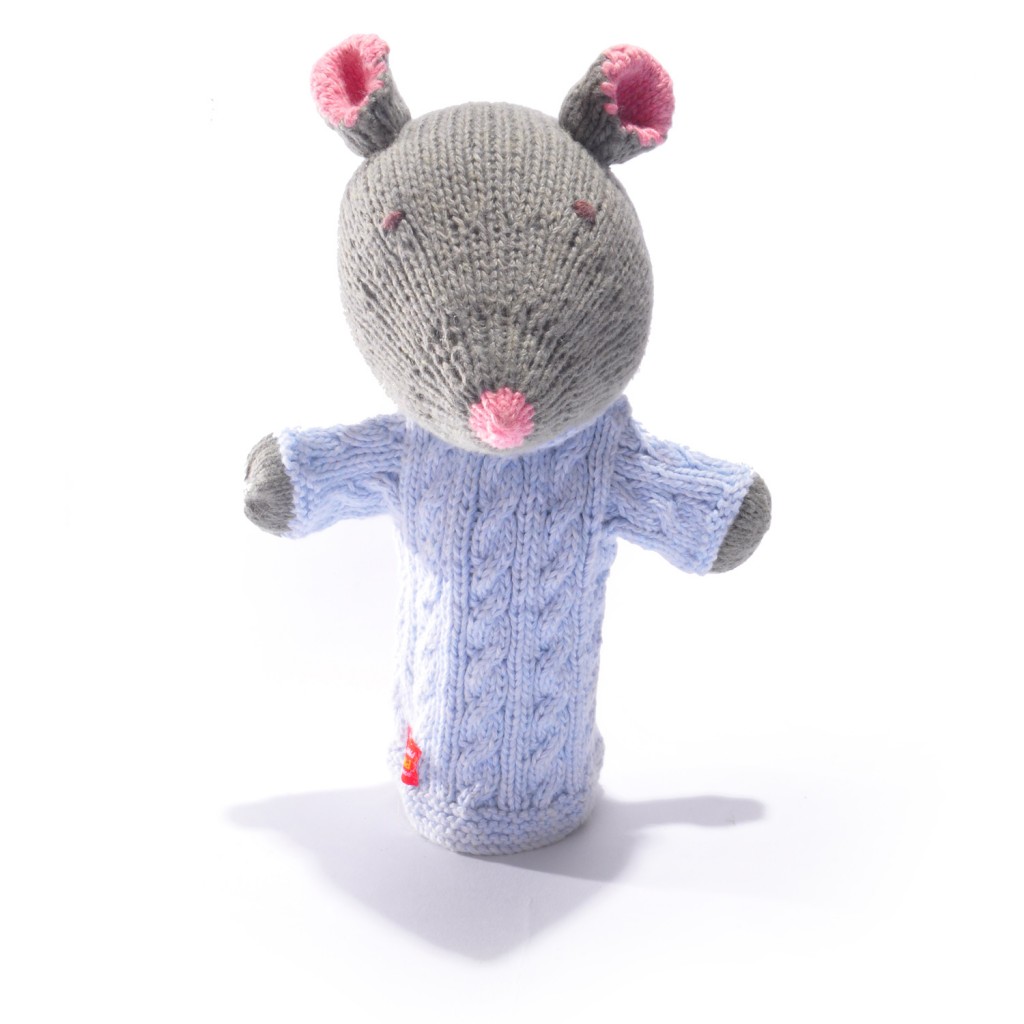 Mouse Hand Puppet with Cable Top ChunkiChilli