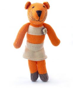 Tiger in Cream Skirt