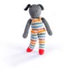 Grey Pig in Changeable Stripy Dungarees