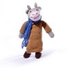 Cow Soft Toy in Chinese Coat and Scarf