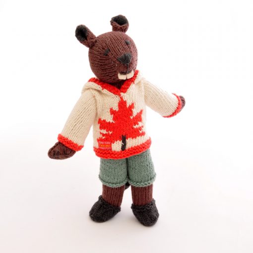 Beaver Soft Toy in Maple Hoodie