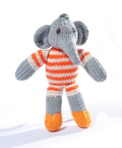 Elephant Toddler Soft Toy in Stripy Suit