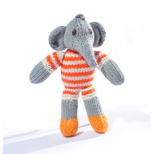 Elephant Toddler Soft Toy in Stripy Suit