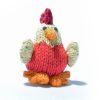 Red Chick Soft Toy in Organic Cotton