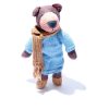 Brown Bear in Winter Outfit
