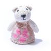 Organic Cotton Polar Bear Finger Puppet by ChunkiChilli