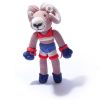 Organic Cotton Boxing Ram Soft Toy by ChunkiChilli