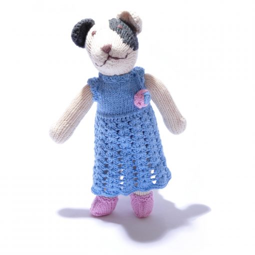 Spot Dog in Crochet Dress by ChunkiChilli