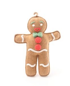 ChunkiChilli Hand Knitted Gingerbread Man Soft Toy