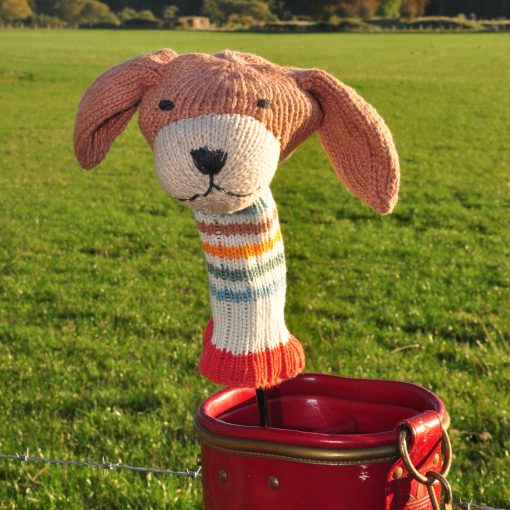 Dog Knitted Golf Club Cover ChunkiChilli