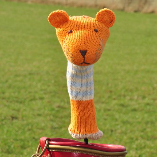 ChunkiChilli Tiger Hand Knitted Golf Head Cover