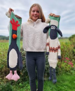 Feathers McGraw and Shaun Christmas Stockings