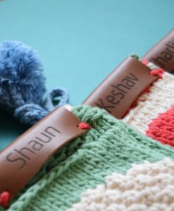 Leather Christmas Stocking Tags