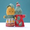 Pineapple and Pear Hand Puppets